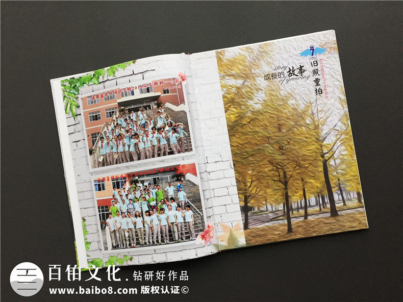畢業(yè)季青春紀(jì)念冊設(shè)計-初三畢業(yè)留念相冊影集定制-嘉祥外國語學(xué)校