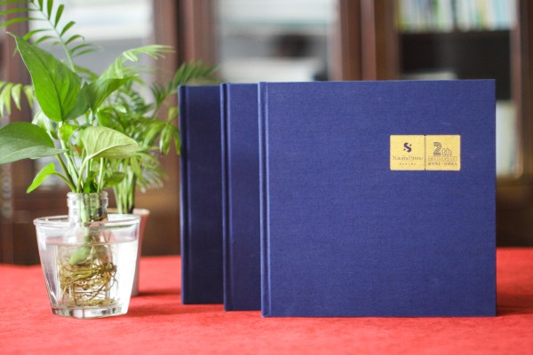高端企業(yè)周年慶畫冊設計制作方案賞析-布面燙金紀念相冊案例模板