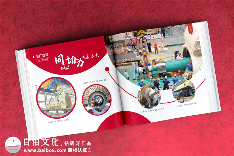 電力公司發(fā)電廠18周年慶畫冊(cè)-歷年來發(fā)展影集及紀(jì)念相冊(cè)設(shè)計(jì)排版
