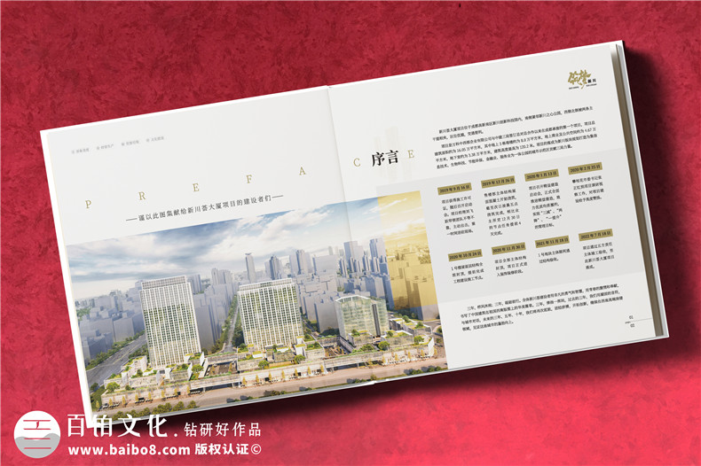 獻給項目建設(shè)者的紀念圖集-項目回憶錄圖冊