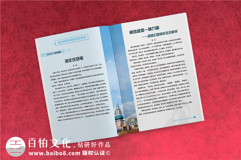企業(yè)成立十周年文化畫冊設(shè)計-園區(qū)10年成長紀念相冊式宣傳冊策劃