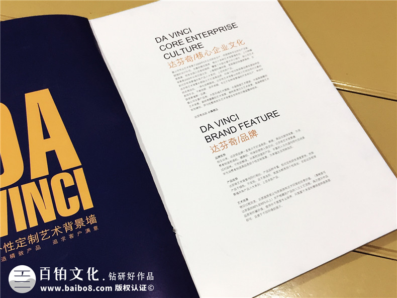 達(dá)芬奇藝術(shù)背景墻畫冊設(shè)計制作-家具畫冊定制