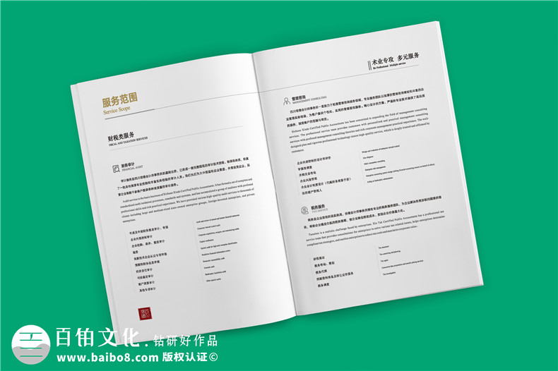 財務審計公司宣傳冊設計-工程造價管理及稅務咨詢資產(chǎn)評估企業(yè)畫冊